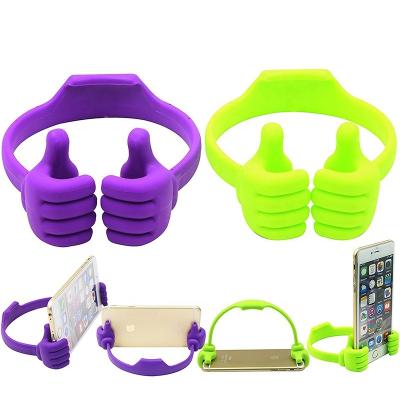 China Wholesale Adjustable Universal Lazy Thumb Stand Tablet Holder Cell Phone Mobile Phone Desk Holder for sale