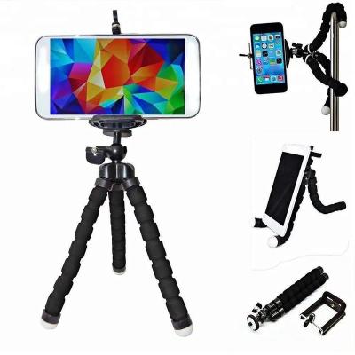 China Carry Mini Flexible Sponge Octopus Tripod Holderfor Samsung Xiaomi Huawei Smartphone iPhone Tripod for Gopro 8 7 5 Camera Mounts hot for sale