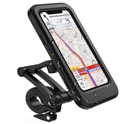 China Motorcycle Adjustable Adjustable Universal Bicycle Stand Mount 360 Degree Mobile Phone Holder Waterproof Bracket for sale