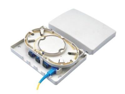 China 4 Core Fiber Optic Termination Box , ABS Plastic Fiber Optic Distribution Box for sale