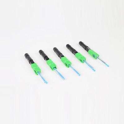 China Hot Melt Type Fiber Optic Pigtail SC/APC SC/UPC Fast Install Connector FTTH Field for sale