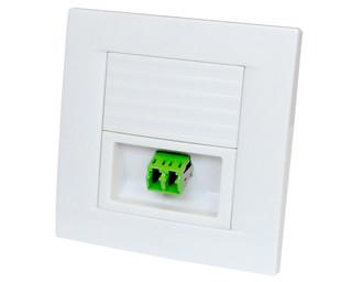 China 86 Type Multifunctional Fiber Optic Junction Box Network Face Plate For SC/LC And RJ45 Connectors for sale