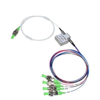 China 1x4 Mechanical Fiber Optical Switch 1550nm Polarization Maintaining for sale