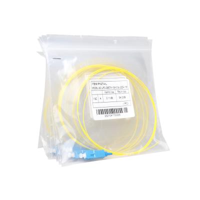 China SC UPC Simplex G657A1 Fiber Optic Pigtail 900um Tight Buffer 1m for sale