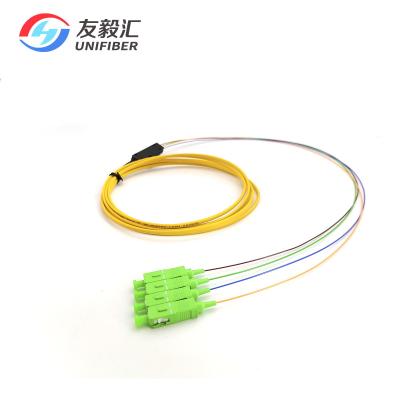 Cina Modo G657A2 della treccia a fibra ottica del nastro dello Sc APC 4C singolo 2 metri in vendita