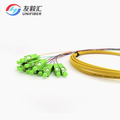 Cina Trecce a fibra ottica del cavo flessibile dello Sc APC della treccia 1.5m del nastro di G657A2 LSZH 12C in vendita