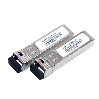 China 10G BIDI SFP+ Optical Transceiver Single Fiber LC Connector 1270nm 1330nm for sale