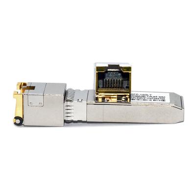 China Gigabit Ethernet SFP Transceiver Module 10G Base-T Copper SFP Fiber To RJ45 30m for sale