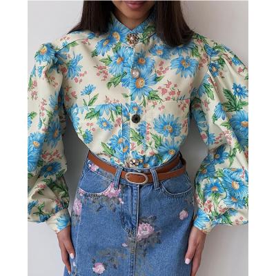 China Breathable Economic Custom Made Tops Plus Size Lady Fashion Blouse Shirts For Women for sale