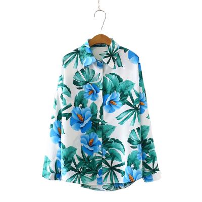 China Professional Manufacture Polyester Loose Luxury Women's Breathable Tops Blouse for sale