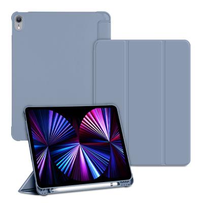 China IPad10.2 Anti-drop PU Leather Clear PC Wake Folio Tablet Smart Auto Shell Flip Case For iPad Pro 11 2021 2020 2018 With Pencil Card Slot for sale