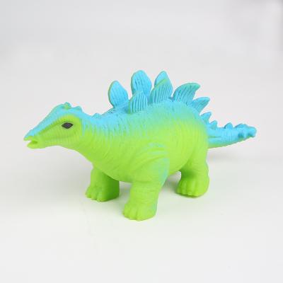 China Hot Selling Wholesale Funny Animal Monster TPR Squeeze Toys Relaxation Animal Soft Dinosaur Toys Children Set for sale