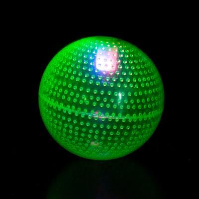 China Promotional Toy Wholesale Outdoor Play Game TPR 100mm LED Water Bouncing Ball for sale