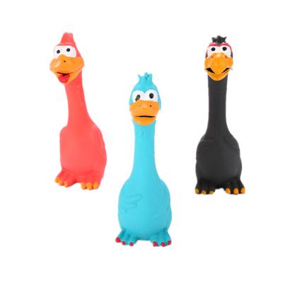 China Toy Oem Wholesale Latex Squeaky Viable Latex Squeaky Dog Shape Chicken Pet Squeaker Rubber Dog Toys Pet for sale