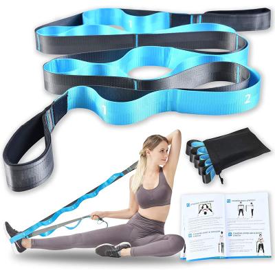 China Tiger Fitness Adjustable D-Ring Eco-Friendly Buckle For Stretching Fitness Exercise Digital Polyester Full Yoga Printing Strap for sale