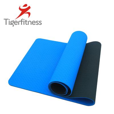 China Eco Friendly Durable Tape Printing Strip Private Label Organic Custom Yoga Mat for sale