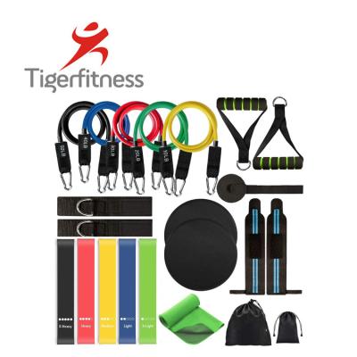 China Durable 11PCS Resistance Bands, Exercise Bands, Yoga Resistance Tube for sale