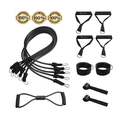 China Tiger Fitness Professional Private Label Exercise Tube Strength Training Gym Fitness Hip Circle Booty Resistance Bands Durable Set for sale