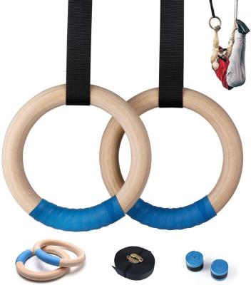 China Durable Gym Ring Set Wooden Gym Ring for sale