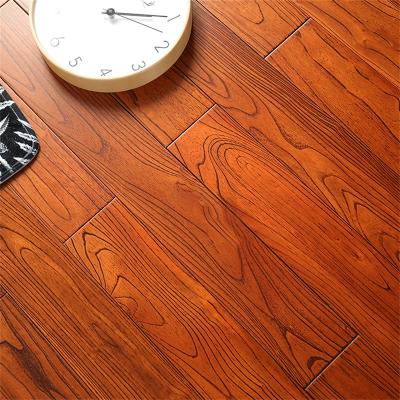 China Indoor High Quality Elm Hardwood Solid Flooring For Indoor Residential for sale