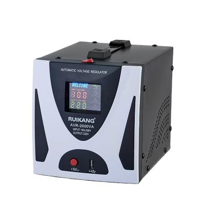 China Residential/Multi-Purpose Factory Customize Electric Alternator LCD Display 220V 110V Auto Voltage Regulator Stabilizer for sale