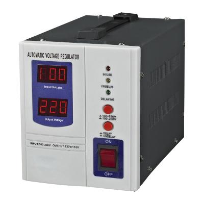 China Svc-5000va Voltage Regulator Stac Stabilizer 220V 110V 5000W 10kw Residential/Multipurpose Vertical Type 100V~260VAC for sale