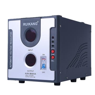 China Residential Multifunctional 220V / Multipurpose 230V Output Type Voltage Regulator SVC Single Phase Relay Stabilizer for sale