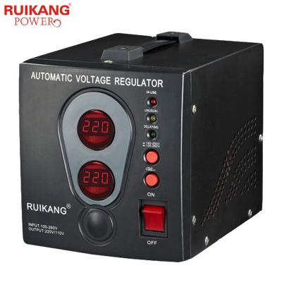 China RUIKANG 230v Residential/Multi-Purpose Automatic Voltage Regulator for Generator Set Controller Voltage Stabilizer 1000VA-2000VA Single Phase Relay AVR Type for sale