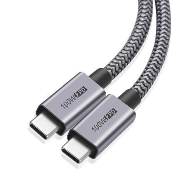 China Max 20V/5A 100W USB 3.1 Type gen2 C to Type C Data Cable 5A PD Fast Charging and 4K HD Video Cable for sale