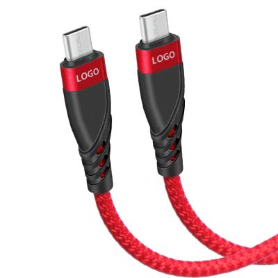 China Type-c Usb Mobile Phone OEM Logo 1m Cable To Type c Cable 3a Data Cable for sale