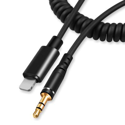 China Car USB to AUX cable. 3.5mm coil cable audio for sale