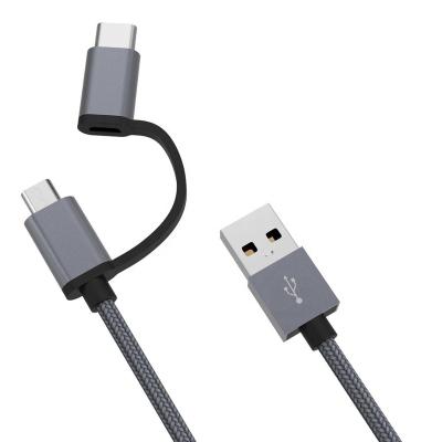 China Mobile Phone Connector Aluminum Usb 2.0 Usb 2.0 Nylon Braided Charging Data Cable for sale