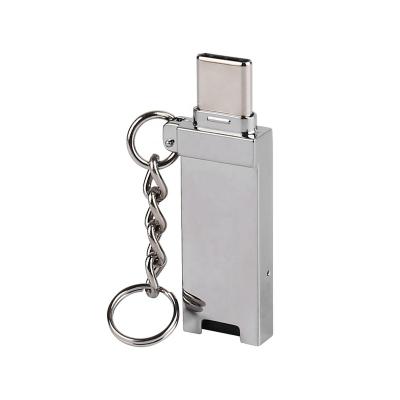 China Good Quality Smart USB 3.0 Author Type C Zinc Alloy Card Reader FT_ADA21 for sale