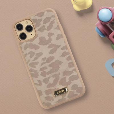 China 2021 Fashionable Customized Branded Anti-fall Back Cover Phone Leather Case For iPhone X xr xs 11 12pro for sale