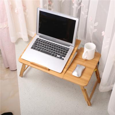 China Wholesale Mini Adjustable Laptop Desk Folding Laptop Table Folding Bamboo Small Laptop Table (Size) for sale