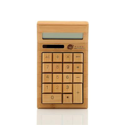 China Attractive Custom Logo Universal Purpose Bamboo Scientific Calculator Design Mini Calculator Solar Panel For Calculator for sale