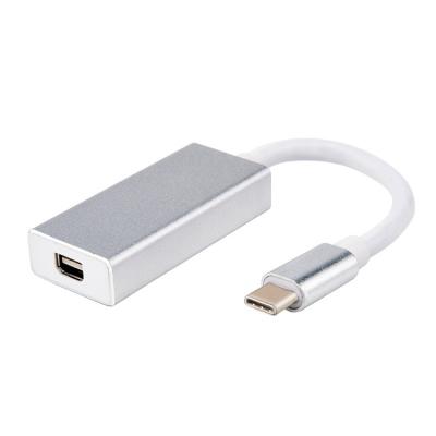 China Aluminum+ABS USB 3.1 Type C to DP 4K X 2K 10Gbps Mini Displayport Cable USB-C Mini Display Port Video Transmission Adapter for Macbook for sale