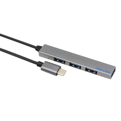 China Charging+Data Transfer 4 in 1 USB-C TF Slot Adapter USB Hub Type-C with 3 USB 3.1 Port for Macbook Pro for sale