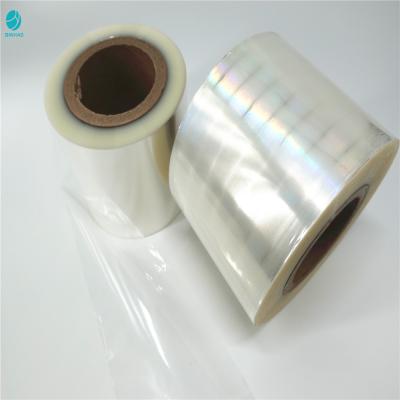 China Moisture Proof Transparent Clear Bopp Film Laser Cigarette Film With Anti-Static Treatment for sale