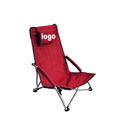 China Fishing Hot Red Bass Chair Sling Beach Chair For Adults Recliner Camping Folding Chair With Armrest for sale