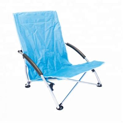 China 2020 Low Fishing Chair Sling Beach Chair Durable Camping Folding Chair With Mesh Back for sale