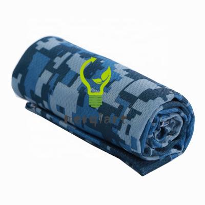 China Camouflage QUICK DRY Ice Fashion Cooling Towel For Sports Workout Fitness Gym Yoga Towels for sale