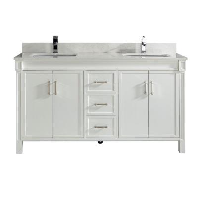 China Stylish Solid Wood Bathroom Vanity Customized Good Quality Solid Wood Modern Style for sale