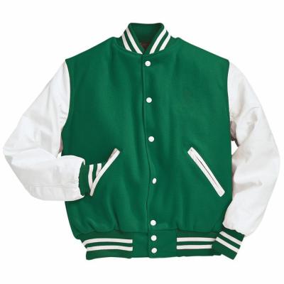 China Latest Designs Baseball Varsity Long Sleeve Reversible Wholesale Custom Jacket Men Single Letterman Varsity Blank Jackets for sale