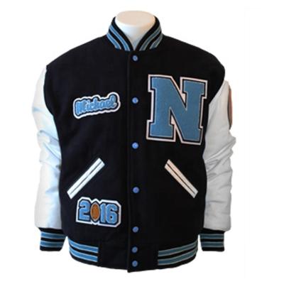 China Wholesale Custom Reversible Letterman Logo Baseball Bomber Jacket Men's Varsity Jackets for sale