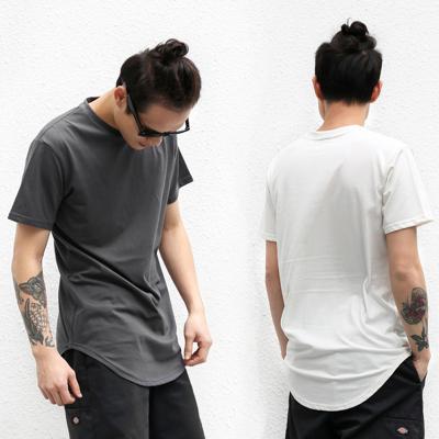 China High Quality Heavyweight Anti-Wrinkle Extended Mens White Cotton Tees Unisex T-Shirt for sale