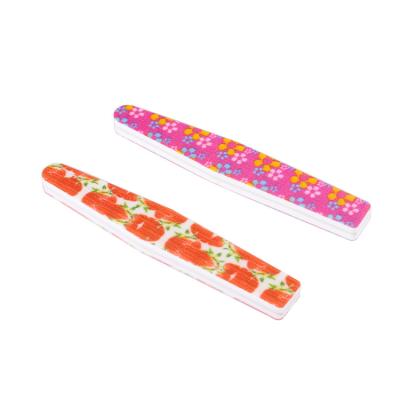 China Professional Custom Printing Washed Disposable Nail File Manicure Sand Nail File 100/180 Sandpaper for sale