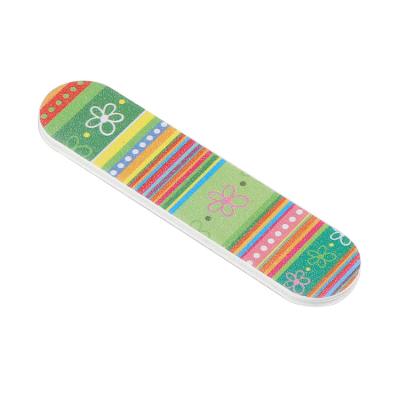 China Different Type Manicure Custom Printing 100/150 100/180 Grit Emery Board Nail File Manicure Disposable for sale