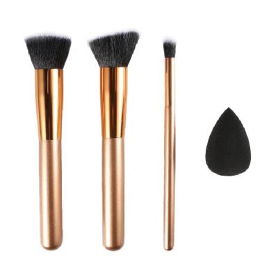 China Free sample 15pcs custom wholesale private label face rose gold china makeup brushes case set on sale for sale