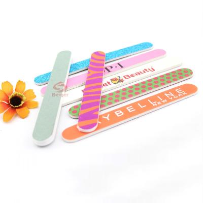 China Manicure Custom 4 in 1 Callus Remover EVA Pedicure 80/80 Damping Marked Nail File for sale